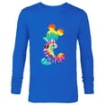 thumbnail image 1 of Disney Mickey Mouse Rainbow Tie Dye  - Long Sleeve T-Shirt for Men- Customized-Royal, 1 of 5