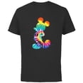 thumbnail image 1 of Disney Mickey Mouse Rainbow Tie Dye - Short Sleeve Cotton T-Shirt for Adults- Customized-Black, 1 of 5