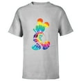 thumbnail image 1 of Disney Mickey Mouse Rainbow Tie Dye  - Short Sleeve T-Shirt for Kids- Customized-Athletic Heather, 1 of 5