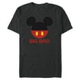 thumbnail image 1 of Disney Mickey Mouse Red Shorts Icon Big Bro Brother Family- Short Sleeve Blended T-Shirt for Adults - Customized-Dark Heather, 1 of 5