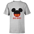 thumbnail image 1 of Disney Mickey Mouse Red Shorts Icon Big Bro Brother Family- Short Sleeve T-Shirt for Kids - Customized-Athletic Heather, 1 of 5