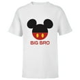 thumbnail image 1 of Disney Mickey Mouse Red Shorts Icon Big Bro Brother Family- Short Sleeve T-Shirt for Kids - Customized-White, 1 of 5