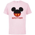 thumbnail image 1 of Disney Mickey Mouse Red Shorts Icon Brother Family- Short Sleeve Cotton T-Shirt for Adults - Customized-Soft Pink, 1 of 5