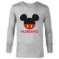 thumbnail image 1 of Disney Mickey Mouse Red Shorts Icon Husband Family- Long Sleeve T-Shirt for Men - Customized-Athletic Heather, 1 of 5