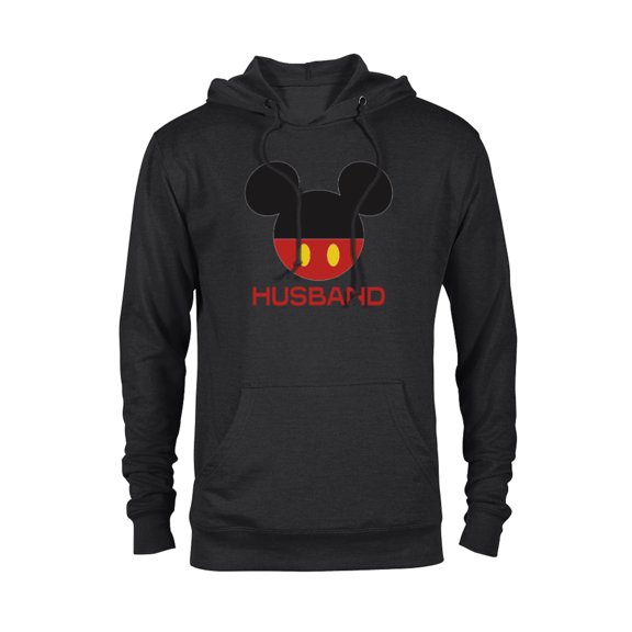Disney Mickey Mouse Red Shorts Icon Husband Family- Pullover Hoodie for Adults - Customized-Black