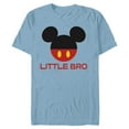 thumbnail image 1 of Disney Mickey Mouse Red Shorts Icon Little Bro Family- Short Sleeve Blended T-Shirt for Adults - Customized-Ocean Blue, 1 of 5