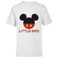thumbnail image 1 of Disney Mickey Mouse Red Shorts Icon Little Bro Family- Short Sleeve T-Shirt for Kids - Customized-White, 1 of 5
