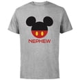 thumbnail image 1 of Disney Mickey Mouse Red Shorts Icon Nephew Family- Short Sleeve Cotton T-Shirt for Adults - Customized-Athletic Heather, 1 of 5