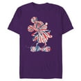 thumbnail image 1 of Disney Mickey Mouse Red White Blue Tie Dye - Short Sleeve Blended T-Shirt for Adults - Customized-Purple, 1 of 5