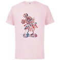 thumbnail image 1 of Disney Mickey Mouse Red White Blue Tie Dye - Short Sleeve Cotton T-Shirt for Adults - Customized-Soft Pink, 1 of 5