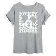 thumbnail image 1 of Disney - Mickey Mouse - Repeated Mickey - Juniors Ideal Flowy Muscle T-Shirt, 1 of 5