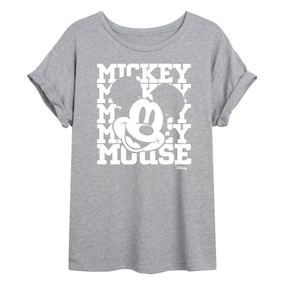 Disney - Mickey Mouse - Repeated Mickey - Women's Oversized T-Shirt