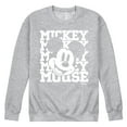 thumbnail image 1 of Disney - Mickey Mouse - Repeated Mickey - Men's Crew Neck Fleece Pullover, 1 of 5