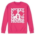 thumbnail image 1 of Disney - Mickey Mouse - Repeated Mickey - Men's Crew Neck Fleece Pullover, 1 of 4