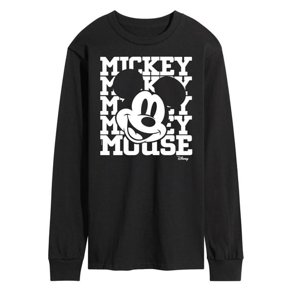 Disney - Mickey Mouse - Repeated Mickey - Men's Long Sleeve T-Shirt