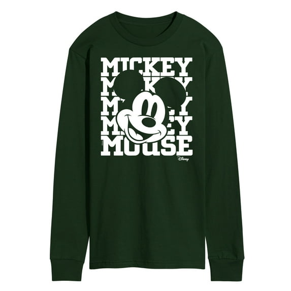 Disney - Mickey Mouse - Repeated Mickey - Men's Long Sleeve T-Shirt