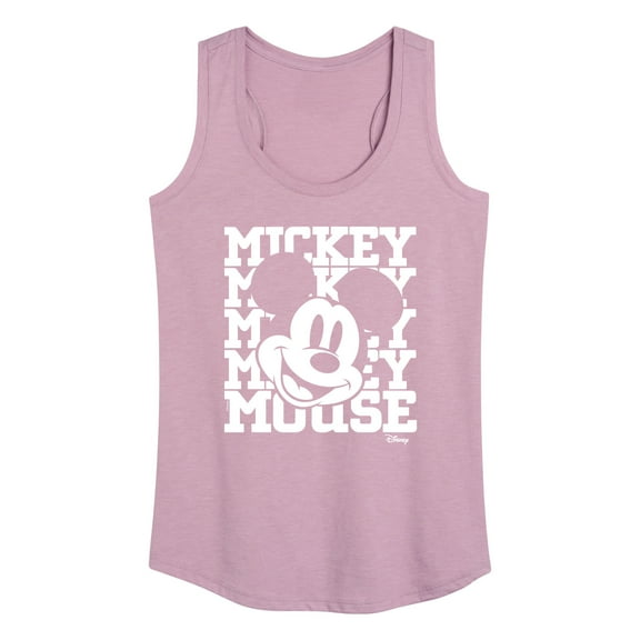 Disney - Mickey Mouse - Repeated Mickey - Women's Racerback Tank Top