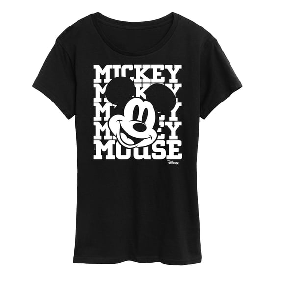Disney - Mickey Mouse - Repeated Mickey - Women's Short Sleeve Graphic T-Shirt