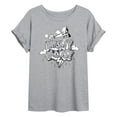 thumbnail image 1 of Disney - Mickey Mouse - Retro Style Black & White Cartoon - Women's Oversized T-Shirt, 1 of 5