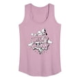 thumbnail image 1 of Disney - Mickey Mouse - Retro Style Black & White Cartoon - Women's Racerback Tank Top, 1 of 4