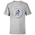 thumbnail image 1 of Disney Mickey Mouse Retro Vintage Walking in a Circle - Short Sleeve T-Shirt for Kids - Customized-Athletic Heather, 1 of 5