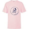 thumbnail image 1 of Disney Mickey Mouse Retro Vintage Walking in a Circle - Short Sleeve T-Shirt for Kids - Customized-Soft Pink, 1 of 5