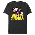 thumbnail image 1 of Disney Mickey Mouse Retro Whistling Music Super Cool Stroll - Short Sleeve Blended T-Shirt for Adults - Customized-Dark Heather, 1 of 5