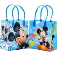 thumbnail image 1 of Disney Mickey Mouse Reusable Party Favor Goodie Small Gift Bags 12 (12 Bags), 1 of 5
