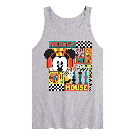 Disney - Mickey Mouse Rhythm Waves - Men's Sleeveless Graphic Tank Top