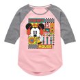 thumbnail image 1 of Disney - Mickey Mouse Rhythm Waves - Toddler & Youth Girls Raglan Graphic T-Shirt, 1 of 5