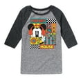 thumbnail image 1 of Disney - Mickey Mouse Rhythm Waves - Toddler & Youth Raglan Graphic T-Shirt, 1 of 4