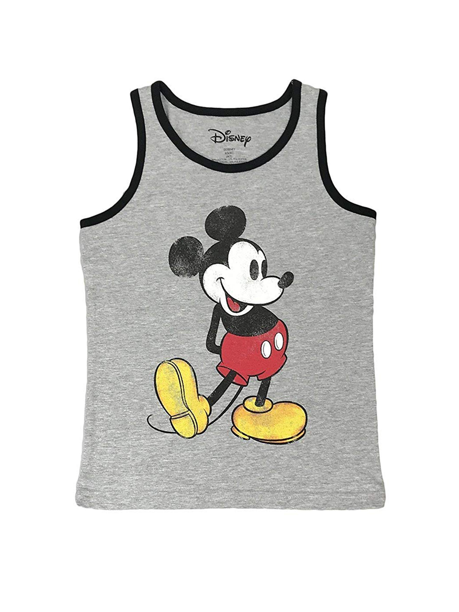 Disney Mickey Mouse Ringer Tank Top Shirt Heather Gray (Big Boys) - image 1 of 1