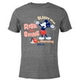 thumbnail image 1 of Disney Mickey Mouse Rise and Shine Morning Rituals - Short Sleeve Blended T-Shirt for Adults - Customized-Dark Heather, 1 of 5