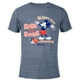 thumbnail image 1 of Disney Mickey Mouse Rise and Shine Morning Rituals - Short Sleeve Blended T-Shirt for Adults - Customized-Navy Heather, 1 of 5