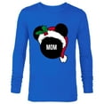 thumbnail image 1 of Disney Mickey Mouse Santa Hat MOM Holiday Family - Long Sleeve T-Shirt for Men - Customized-Navy, 1 of 5