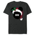 thumbnail image 1 of Disney Mickey Mouse Santa Hat MOM Holiday Family - Short Sleeve Blended T-Shirt for Adults - Customized-Dark Heather, 1 of 5