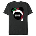 thumbnail image 1 of Disney Mickey Mouse Santa Hat UNCLE Holiday Family - Short Sleeve Blended T-Shirt for Adults - Customized-Dark Heather, 1 of 5