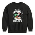 thumbnail image 1 of Disney - Mickey Mouse Santas Official Helper Christmas - Toddler & Youth Crewneck Fleece Sweatshirt, 1 of 5