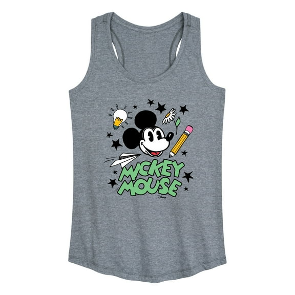 Disney - Mickey Mouse - School Doodles - Women's Racerback Tank Top