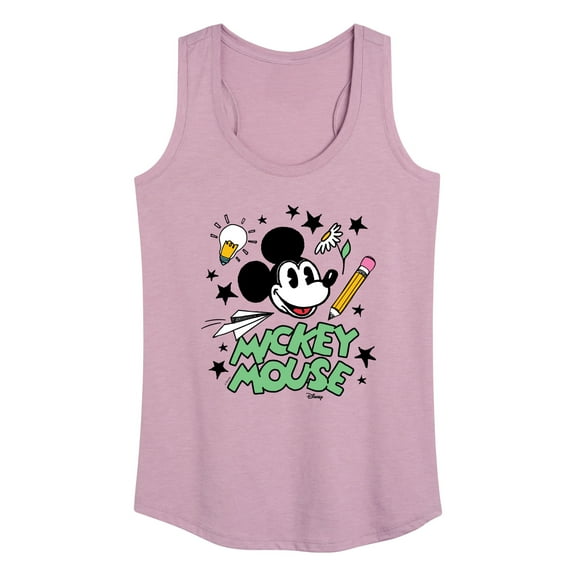 Disney - Mickey Mouse - School Doodles - Women's Racerback Tank Top