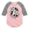 thumbnail image 1 of Disney - Mickey Mouse - See Ya Soon!, Aww Shucks!, Aww Gee - Toddler & Youth Girls Raglan Graphic T-Shirt, 1 of 5