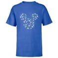 thumbnail image 1 of Disney Mickey Mouse September Birth Month Birthstone Flowers - Short Sleeve T-Shirt for Kids - Customized-Royal, 1 of 5