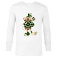 thumbnail image 1 of Disney Mickey Mouse Shape Christmas Holiday Tie-Dye Retro - Long Sleeve T-Shirt for Men - Customized-White, 1 of 5