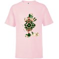 thumbnail image 1 of Disney Mickey Mouse Shape Christmas Holiday Tie-Dye Retro - Short Sleeve T-Shirt for Kids - Customized-Soft Pink, 1 of 5
