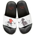 thumbnail image 1 of Disney Mickey Mouse & Sharing a Kiss Womens Flip Flop Slides, Size 10, 1 of 1