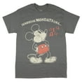thumbnail image 1 of Disney Mickey Mouse Shirt Mens Ignoring Modays Adult Short Sleeve T-Shirt For Men And Women, 1 of 3
