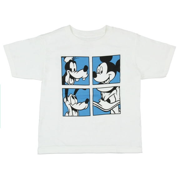 Disney Mickey Mouse Shirt Toddler Boys' Mickey and Friends Squares T-Shirt