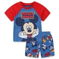 thumbnail image 1 of Disney Mickey Mouse Short Sleeve T-Shirt and French Terry Short Set (Boys), 2 Piece Set, Sizes 2T-6, 1 of 7