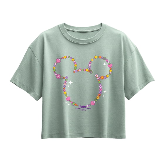 Disney - Mickey Mouse Sil Bracelet - Youth Girls Boxy T-Shirt