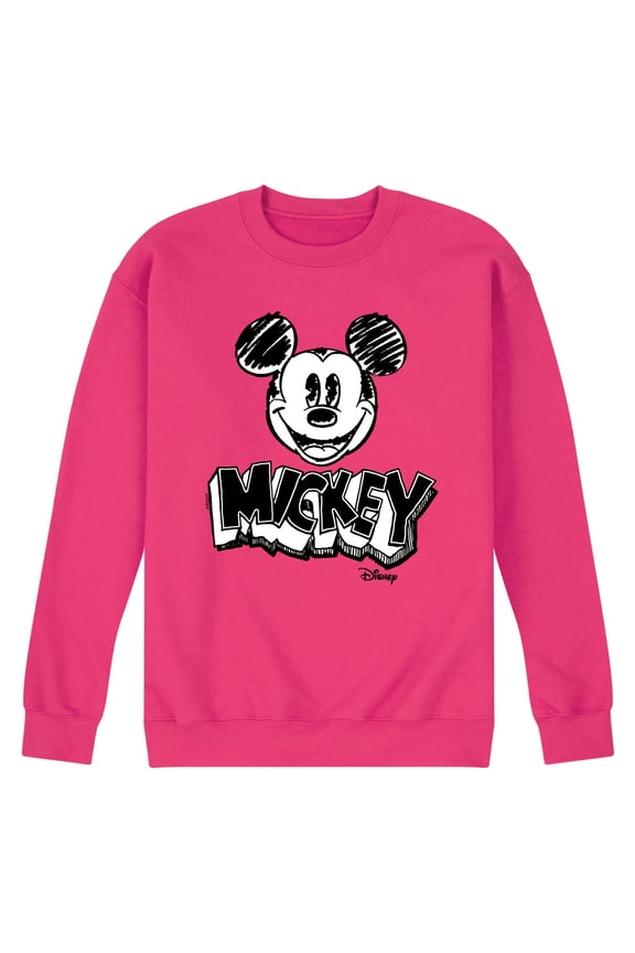 - Mickey Mouse - Sketch Classic - Men's Crew Neck Fleece Pullover